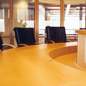 Conference table:  Natural white ash.