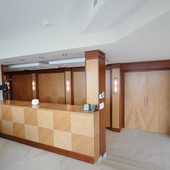 Dressing Room with closets and entryway doors, built-in: glass, natural anigre a